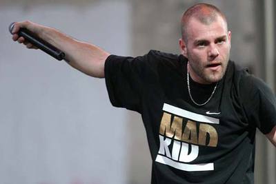 El rapero Zenit, ayer en el Festival de  hip-hop 