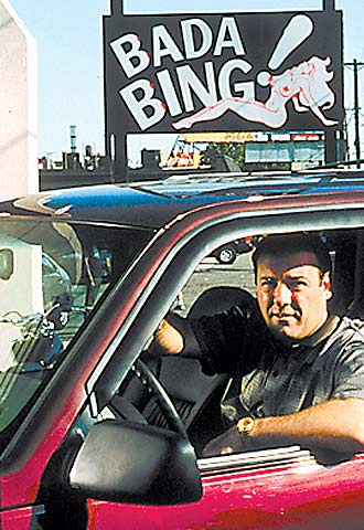 El actor James Gandolfini, en un fotograma de la serie  Los Soprano. 