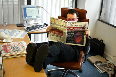 Bono, en su papel de director de  The Independent. 