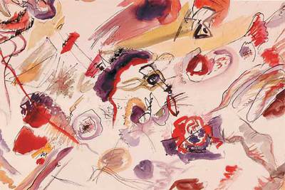  Sin título,  de Kandinsky.