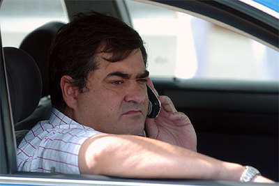 Manolo Saiz, durante una carrera ciclista.