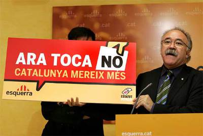 ERC parafrasea a Pujol en su lema contra el Estatuto