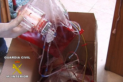 Material incautado durante la operación policial