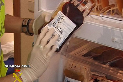 Material incautado durante la operación policial