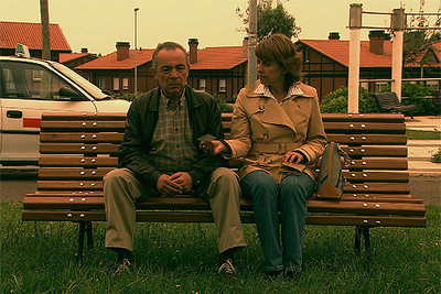 José Luis Gómez y Klara Badiola, en  La buena voz. 