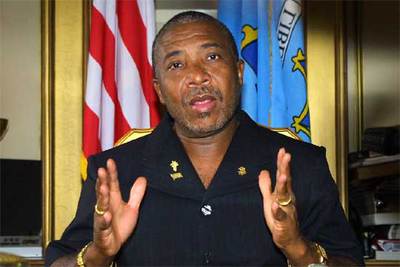 Charles Taylor, ex presidente de Liberia, en un discurso televisado en Monrovia en 2003.