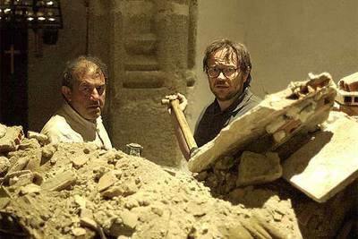 Jesús Bonilla, a la izquierda, y Santiago Segura, en  El oro de Moscú .