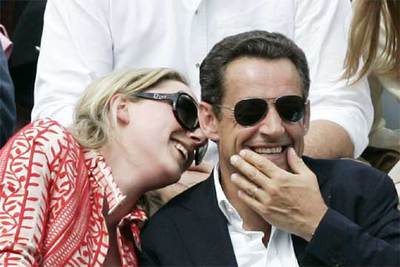Sarkozy se divierte en Roland Garros