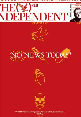 Portada de  The Independent. 
