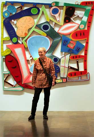 Elizabeth Murray, ayer, ante su obra  Toda la verdad .