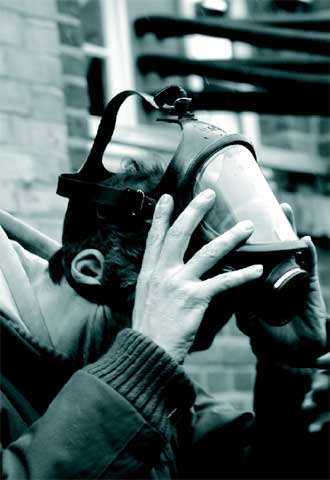 Foto de la serie '245 m3' (2006), en la sinagoga de Stommeln.