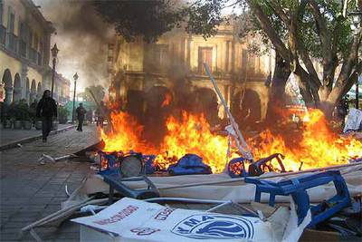 PROTESTA DE MAESTROS EN OAXACA