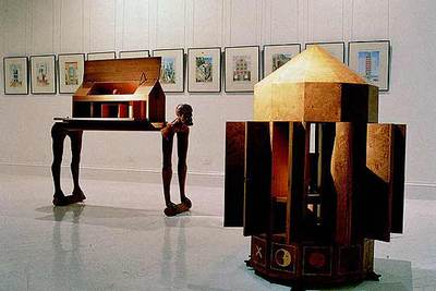 Una de las salas de la exposición 'Artífice', de Guillermo Pérez Villalta, en Sevilla.