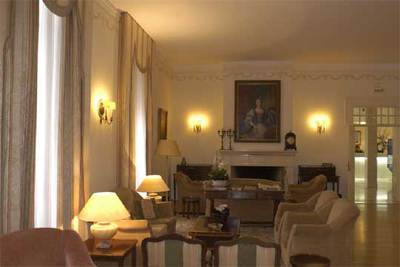 Salón de la  pousada  de Dona Maria I, en Queluz, a veinte minutos de Lisboa.
