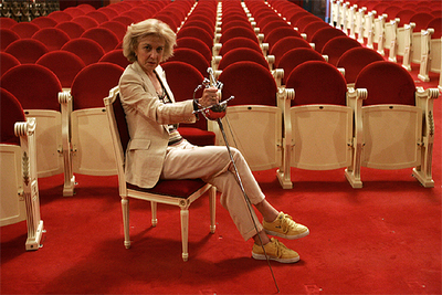 Marisa Paredes, en el Teatro Español de Madrid, donde se representa  Hamlet,  de William Shakespeare.