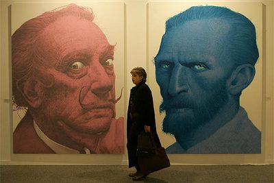  Blue Vincent  (2005), de Hyung-Goo Kang, en la galería Bhak, de Seúl, en la última edición de Arco.