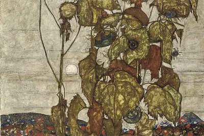  Los girasoles marchitos  (1914), de  Schiele.