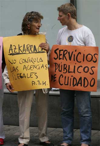 Protesta de trabajadoras de hogar