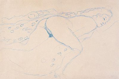 'Desnudo tumbado' (1910), de Gustav Klimt.