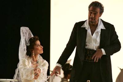 Elena de la Merced y Plácido Domingo en 'Luisa Fernanda'