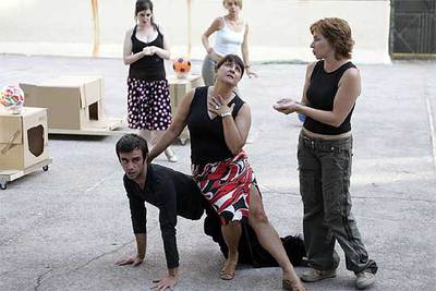 Ensayo de 'Calipso', bajo la dirección de Ángel Martínez Roger.