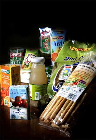 Imagen de archivo de un bodegón de productos 