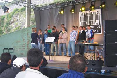 Grabación de  El coro de la cárcel,  de TVE-1.