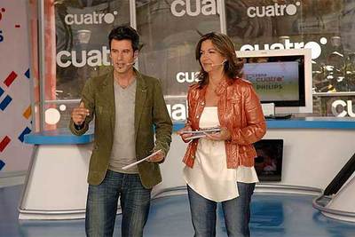Nico Abad y Àngels Barceló, en  Zona Cuatro. 