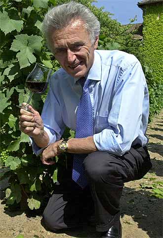 El empresario vinícola Georges Duboeuf, en 2002.