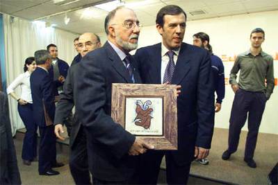 Antonio García Miralles y Joan Ignasi Pla, en un acto en Valencia.