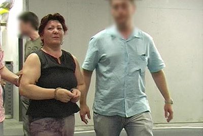 Remedios Sánchez, la presunta asesina de varias ancianas, poco después de ser detenida por Mossos d'Esquadra.