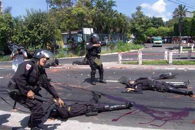 Policías muertos en El Salvador