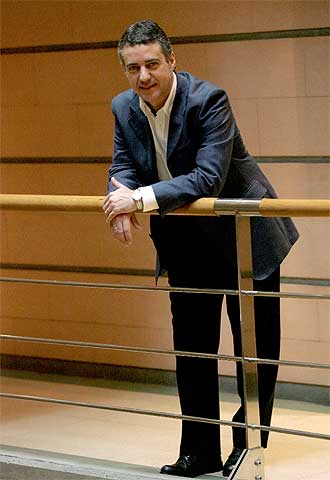 Urkullu, en la sede de Sabin Etxea.