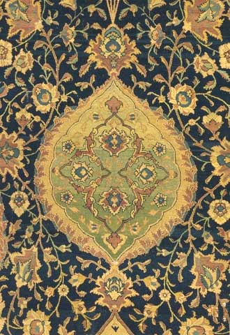 Detalle de la alfombra de Ardabil.