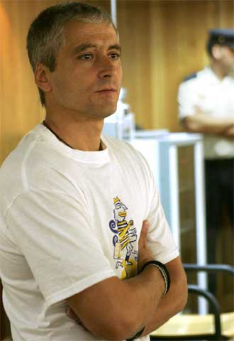 Javier García Gaztelu,  Txapote,  en el juicio por el asesinato de Múgica.