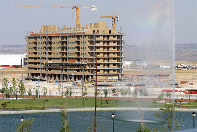 Construcción de viviendas en la localidad toledana de Seseña.