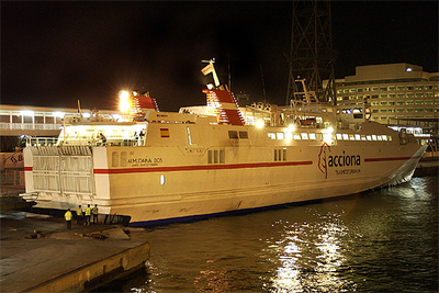 El  Almudaina Dos , atracado la madrugada del domingo en Barcelona.