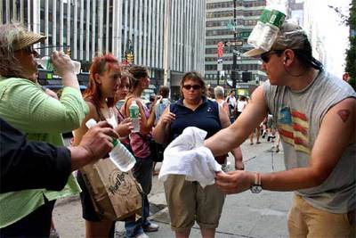 Nueva York se derrite bajo el sol