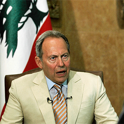 El presidente libanés, Emile Lahud, en julio pasado en Beirut.