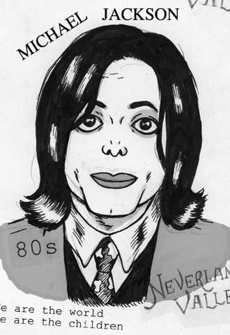 El retrato a plumilla de Michael Jackson