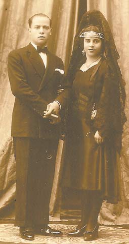 Los abuelos de Nuria Barrios.