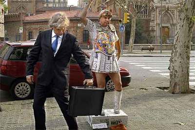 Escena de la serie cómica  Teletipos.  