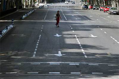 Madrid se vacía en el puente de agosto