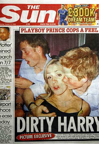 Portada de ayer del diario  The Sun .