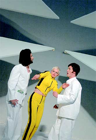 Escena de la representación en Salzburgo de  La finta semplice,  de Mozart.