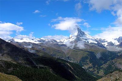 El monte Matterhorn, de 4.478 metros de altura.