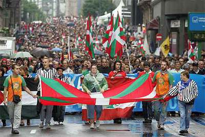 4.000 personas en la marcha 'abertzale' de Bilbao