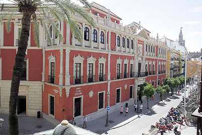 La sede de Caja San Fernando en Sevilla, propuesto como domicilio social de la nueva entidad.
