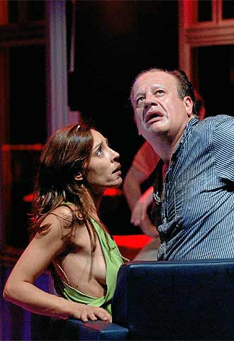 Marta Domingo y Juan Echanove, en  Plataforma.