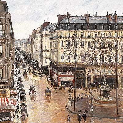 Imagen del cuadro  La calle Saint-Honoré después del mediodía. Efecto de lluvia.rn  